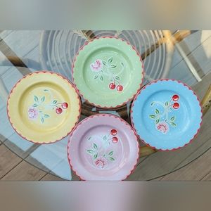 🍒 Vintage 1994 Sakura Cherry Blossom Plate Set - Mary Engelbreit 🍒